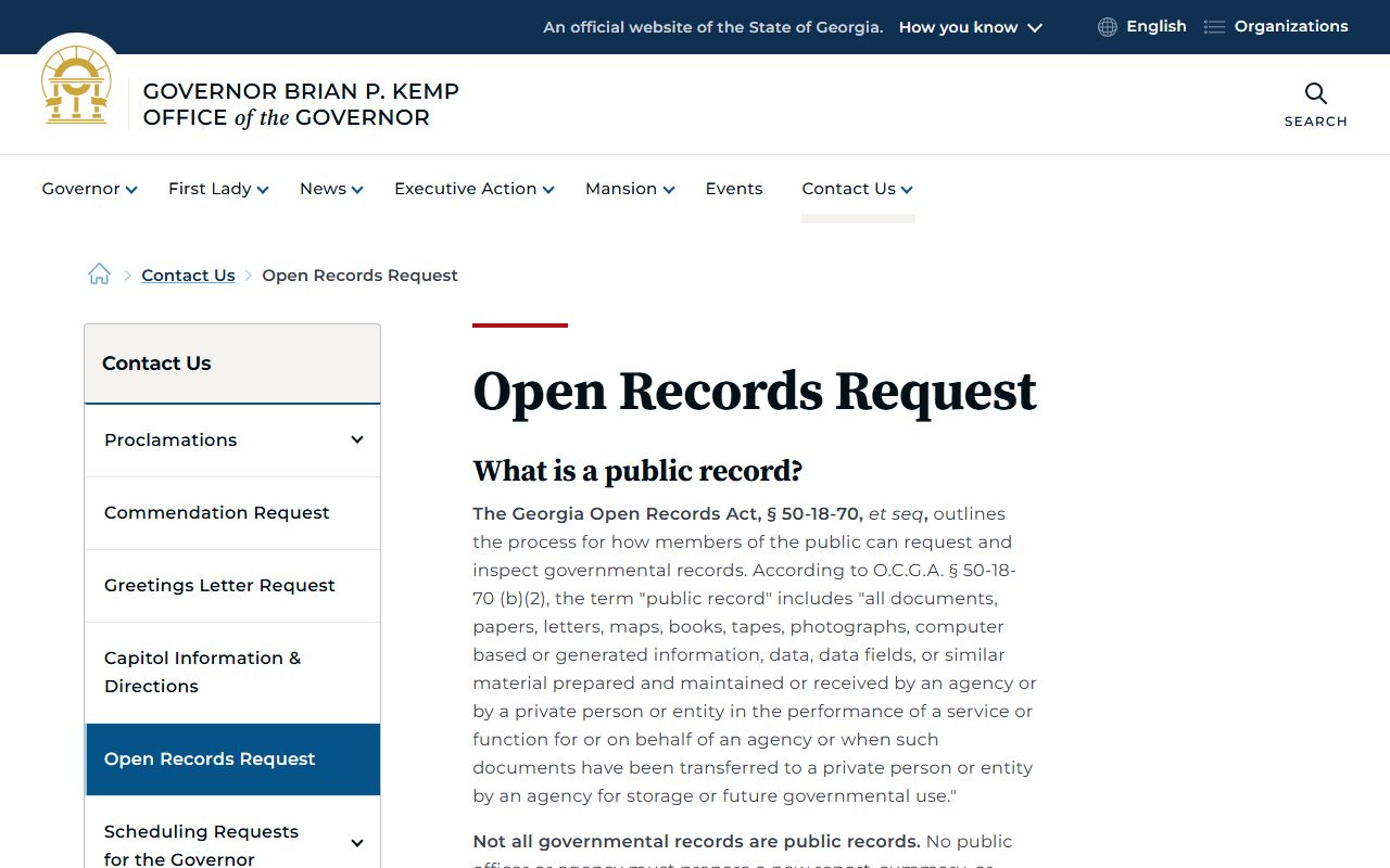 Madison County court records Georgia open records request page