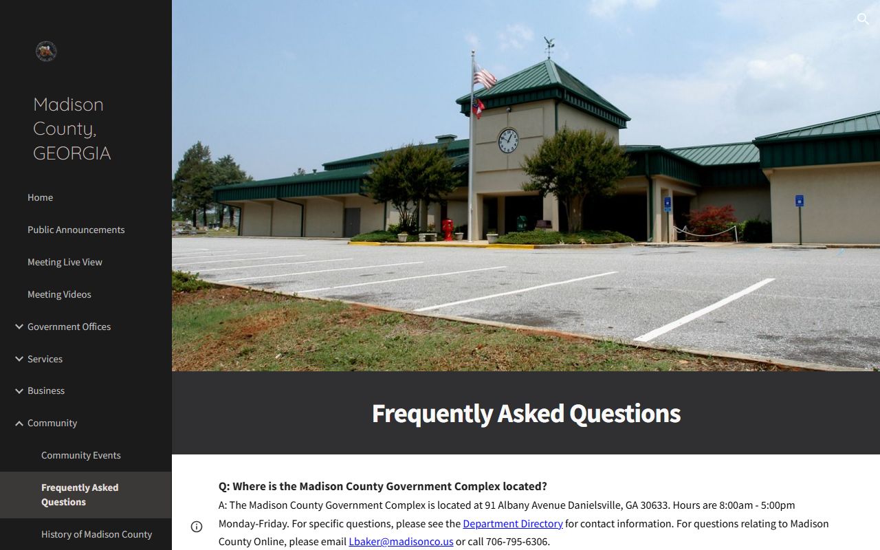Madison County traffic court records county FAQ ticket payment note